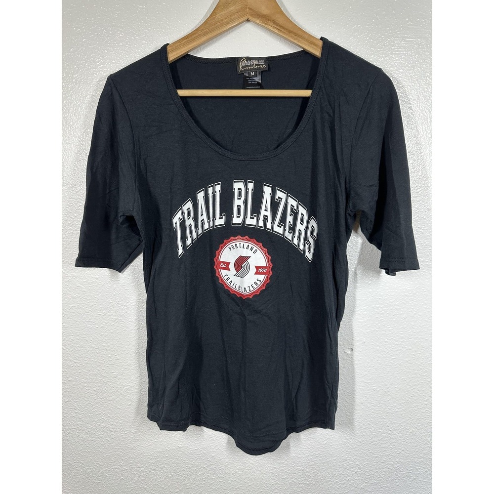 Portland Trail Blazers Shirt Womens Medium NBA Basketball Scoop Neck Gameday